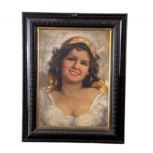 Portret zwykłej kobiety, NIEZNANY SYGNATUR