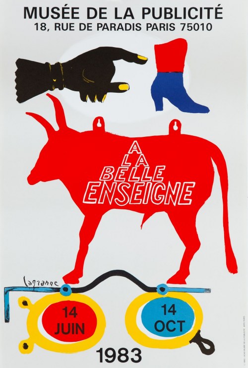 A la belle enseigne, Musee de la publicite (muzeum reklamy), Paris, 1983, Jacques Lagrange