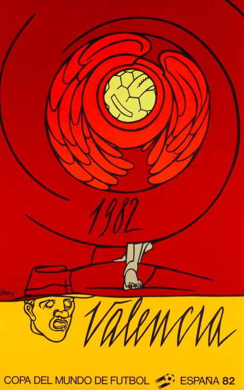 Valencia (MŚ w Piłce Nożnej Hiszpania 82), 1982, Valerio Adami