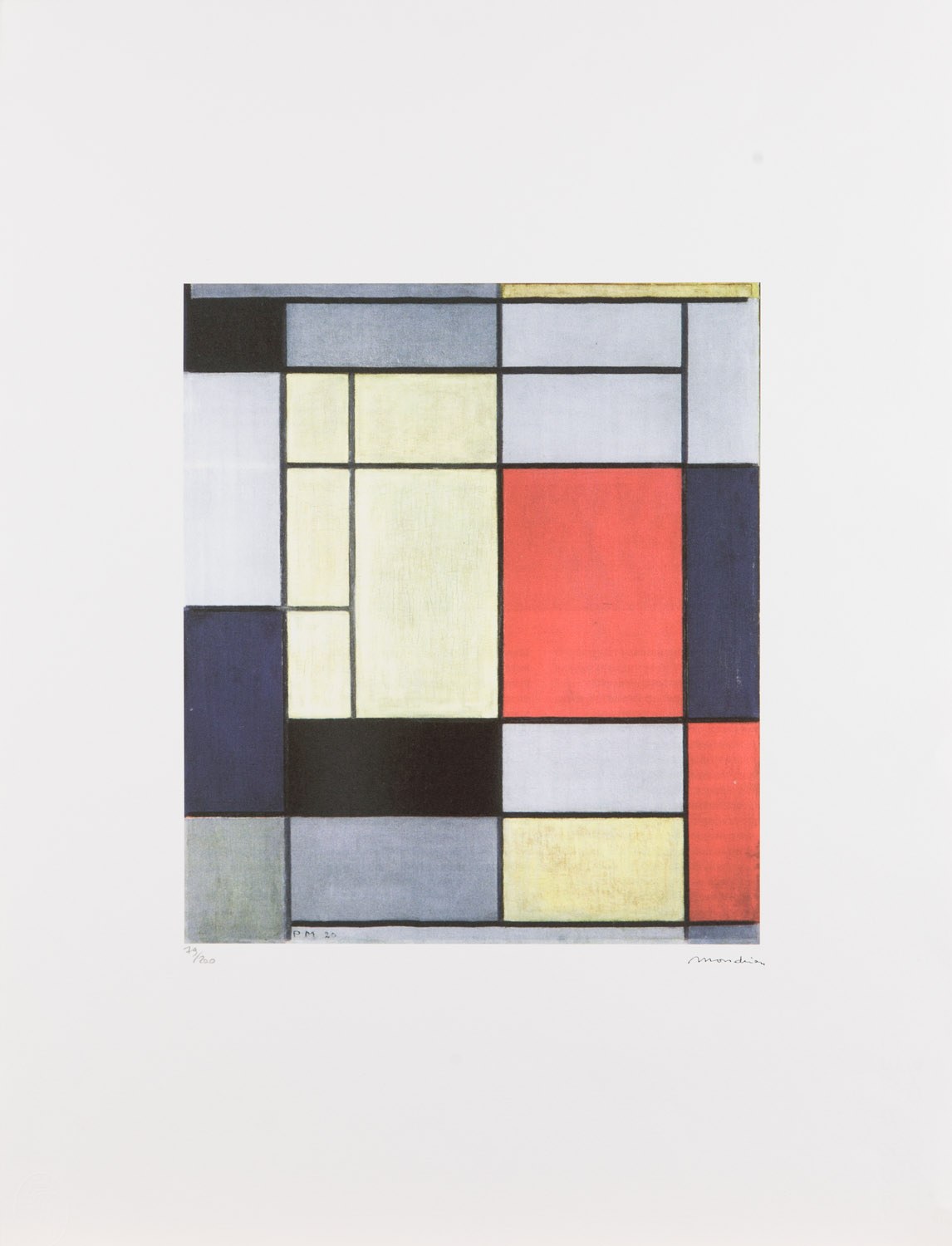 その他 Piet Mondrian 1000% Piet MONDRIAN (1872-1944), Composition No. I - Online