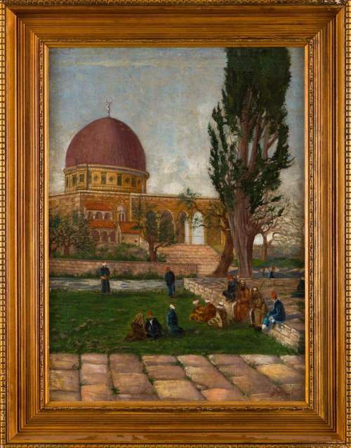 Meczet Omara w Jerusalem, 1905, J. Hultik
