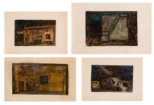 I. PERKOWSKA (XX w.), Projekty scenografii - 4 prace, W. Kuczyńska