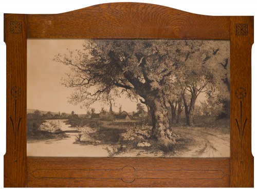 Droga do miasteczka, 1890, Ernest Christian Rost