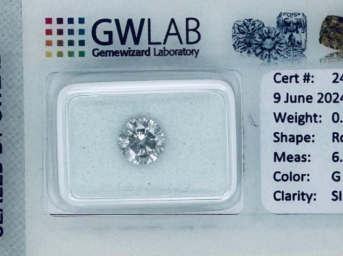 93 CT G - SI2 - KSZTAŁT BRILLANT - CERTYFIKAT GW - C40506-3, DIAMENT 0