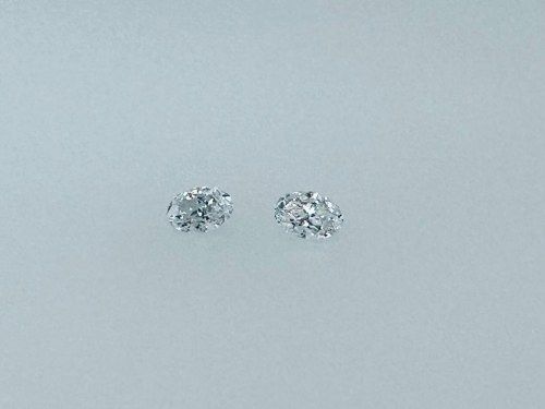 05 CARATI COLORE F - PUREZZA VS1 - TAGLIO OVALE - CERTIFICATO GEMMOLOGICO MAROZ DIAMONDS LTD MEMBRO ISRAEL DIAMOND EXCHANGE - DH30101, 2 DIAMENTY NATURALNE POLEROWANE 1
