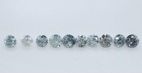 32 CT KOLOR I-JASNOBRĄZOWY - PRZEJRZYSTOŚĆ I3 - KSZTAŁT BRILLANT - CERTYFIKAT GEMMOLOGICZNY MAROZ DIAMONDS LTD CZŁONEK IZRAELSKIEJ GIEŁDY DIAMENTÓW - C31222-53, 10 DIAMENTÓW 5