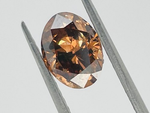 03 CT FANTAZYJNY BRĄZOWY INTENSYWNIE POMARAŃCZOWY - SI2* - F21201-1, DIAMENT 2