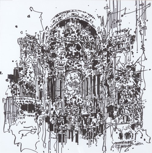 „Wiedeń. Peterskirche, ołtarz", 2020, Beata Malinowska-Petelenz