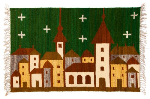 Kilim „NOC”, Wielkopolska Społdzielnia Pracy Rękodzieła Artystycznego Poznań, Maria Janowska
