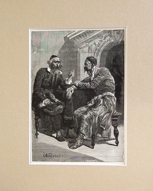 Rozmowa o interesach, 1888, Michał Elwiro Andriolli