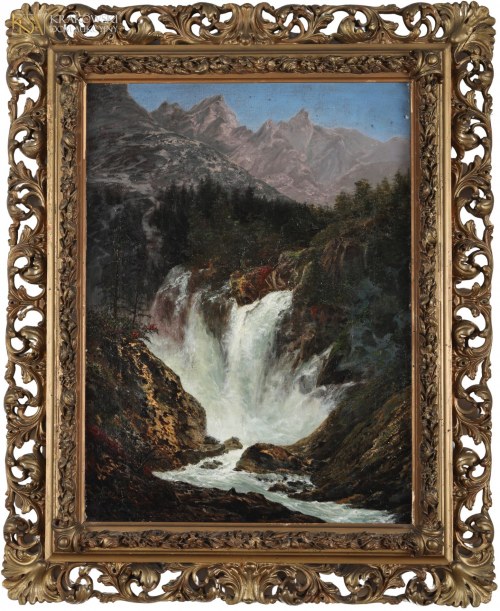 "Wodospad w Weissbach", Eugen Niethe