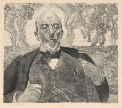 "Portret Tadeusza Stryjeńskiego (wg obrazu Jacka Malczewskiego)", Jan Wojnarski