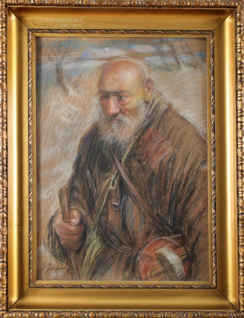"Starzec z lirą", Julian Józefowicz