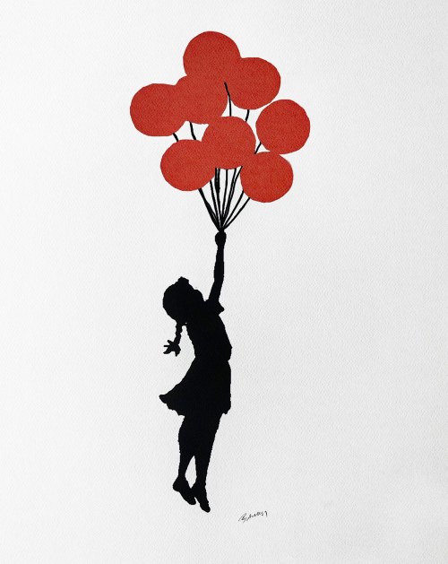 Dziewczynka z balonikami, Banksy