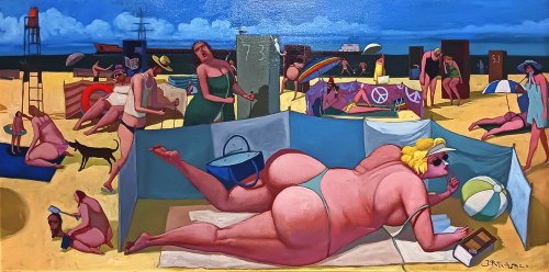 Plaża w Jastarni, 2020, Jacek Pałucha
