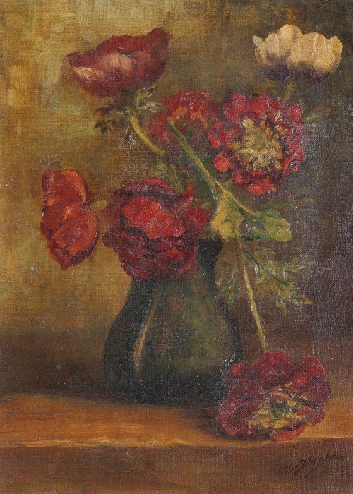 1902, Kwiaty W Zielonym Wazonie