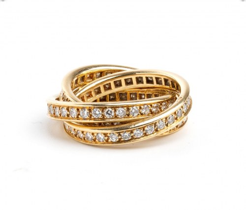 kolekcja CARTIER Trinity: złoty pierścionek z diamentem, Cartier