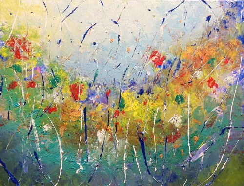 " O świcie", 130 x 100 cm, 2024, Marta Dunal