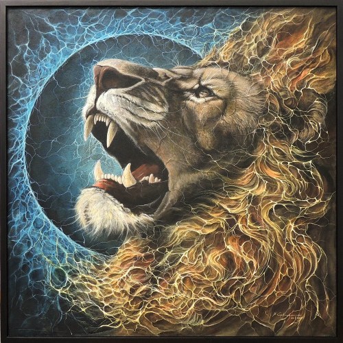 Energy lion, 2024, Michał Engelmajer