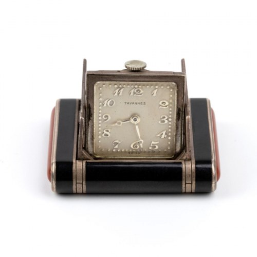 zegarek kieszonkowy Tavannes Watch Co wykonany ze srebra i emalii w stylu Art Déco, Firma Tavannes Watch Company