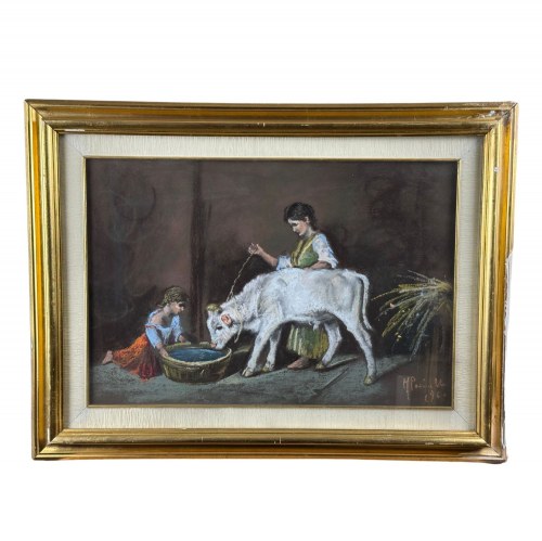 Wnętrze stajni - M. Paciello, M. Paciello
