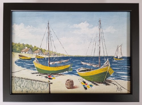 Wioska rybacka, 2024, Jerzy Okoń