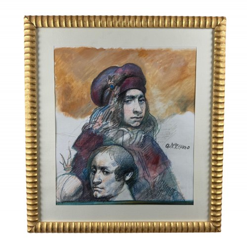 Postacie (Emma Hamilton) - Armando De Stefano (Neapol - 1926 - 2021), Armando De Stefano