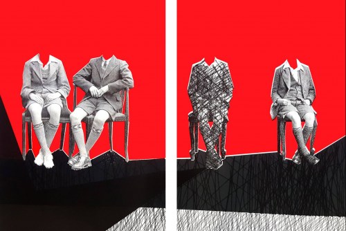 Podzieleni IV (dyptyk), 2017, Olga Żukowska