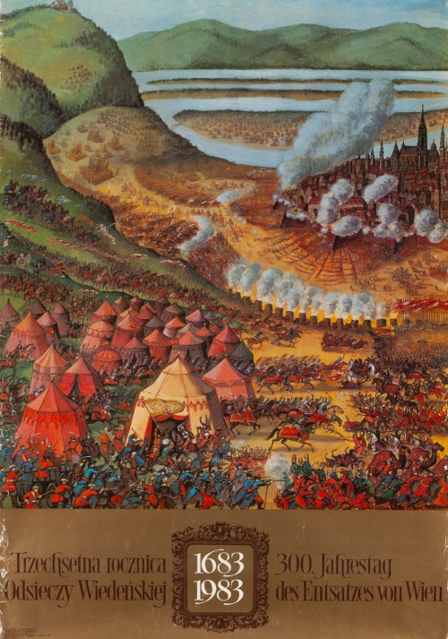 proj. graf. Jerzy KĘPKIEWICZ (ur. 1932), Trzechsetna rocznica Odsieczy Wiedeńskiej 1683-1983, Bohdan Wróblewski