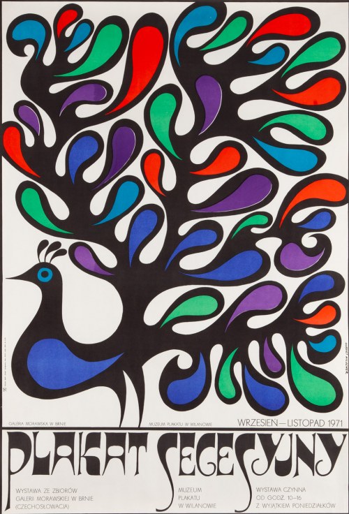 Plakat secesyjny, 1971, Hubert Hilscher