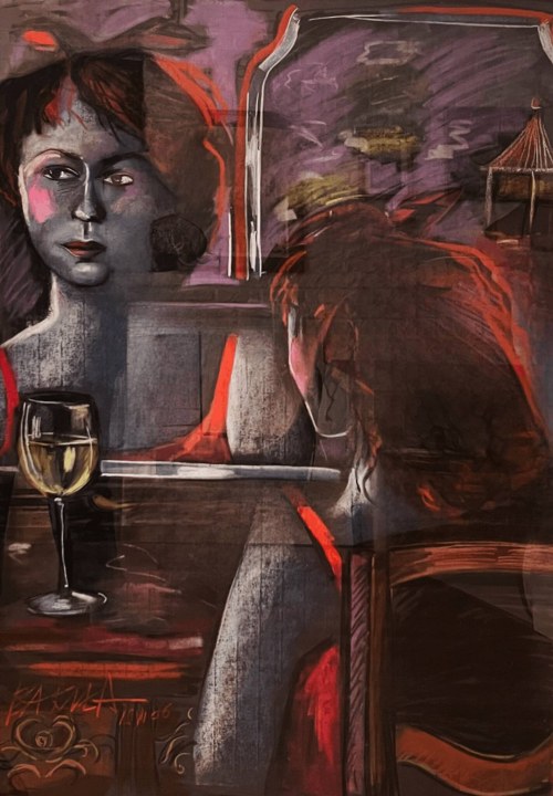 Portret Joanny Szczepkowskiej, 2006, Hanna Bakuła