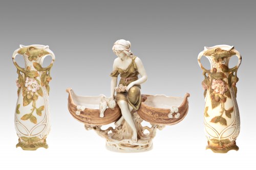 1. połowa XX wieku), Art Nouveau Wazony Ogrodowe I Malowane