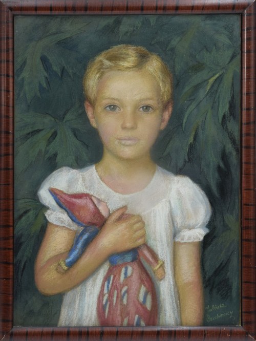 Portret dziewczynki z lalką, Juliusz Czechowicz