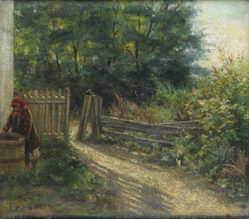 Wiejska zagroda z dziewczyną, Emilia Dukszyńska-Dukszta