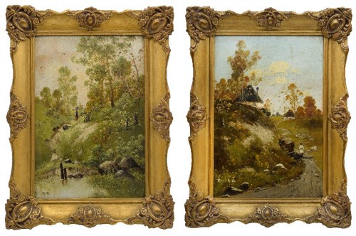 Para pejzaży, 1896, Karol Heimroth
