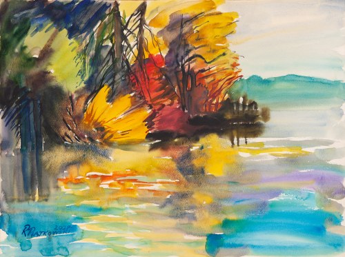 Drzewa na brzegu, 2007, Ryszard Piątkowski