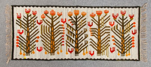 Kilim "Litworowy gaj", Zakopiańskie Warsztaty Wzorcowe, Maria Bujakowa