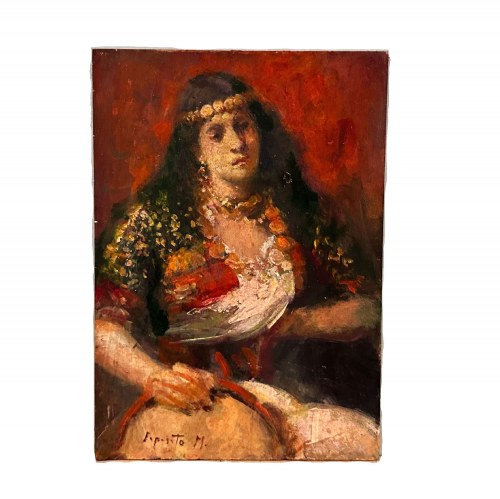 Portret orientalnej kobiety, NIEZNANY SYGNATUR