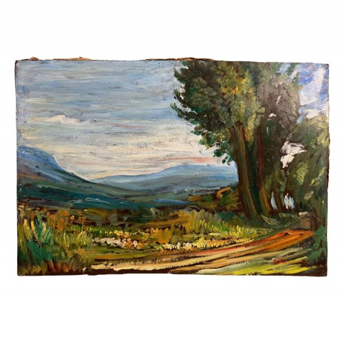 Krajobraz - E. Rossomando (1911-1992), E. Rossomando
