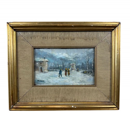Scena zimowa w Cava dei Tirreni - A. Pilone, A. Pilone