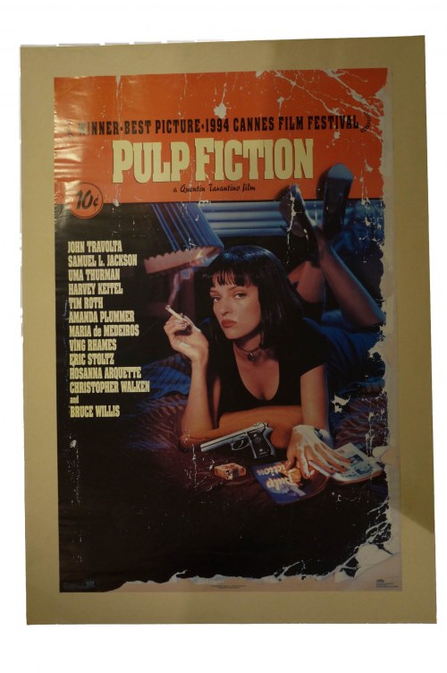 Winterland Productions, San Francisco, Pulp Fiction Amerykański Plakat Reklamujący ten Kultowy Film