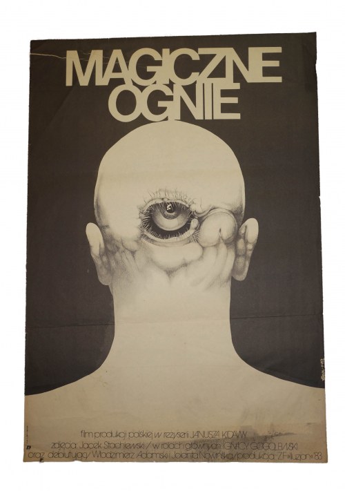 rozmiar ok. 67,5 x 97cm, Erol Jakub - Magiczne Ognie [1983] Reż. Janusz Kidawa