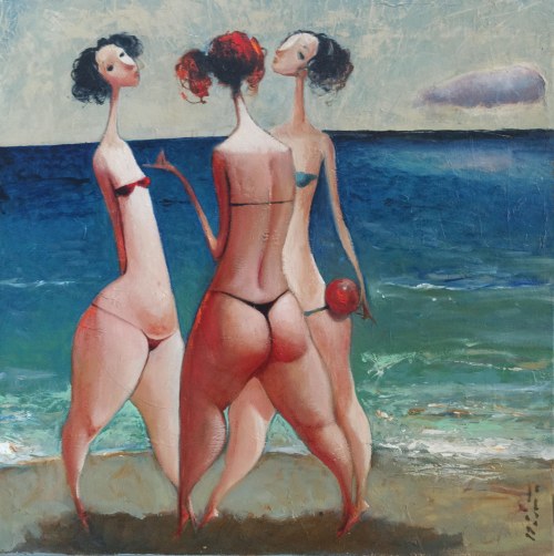 Na plaży, Emzar Kiknavelidze