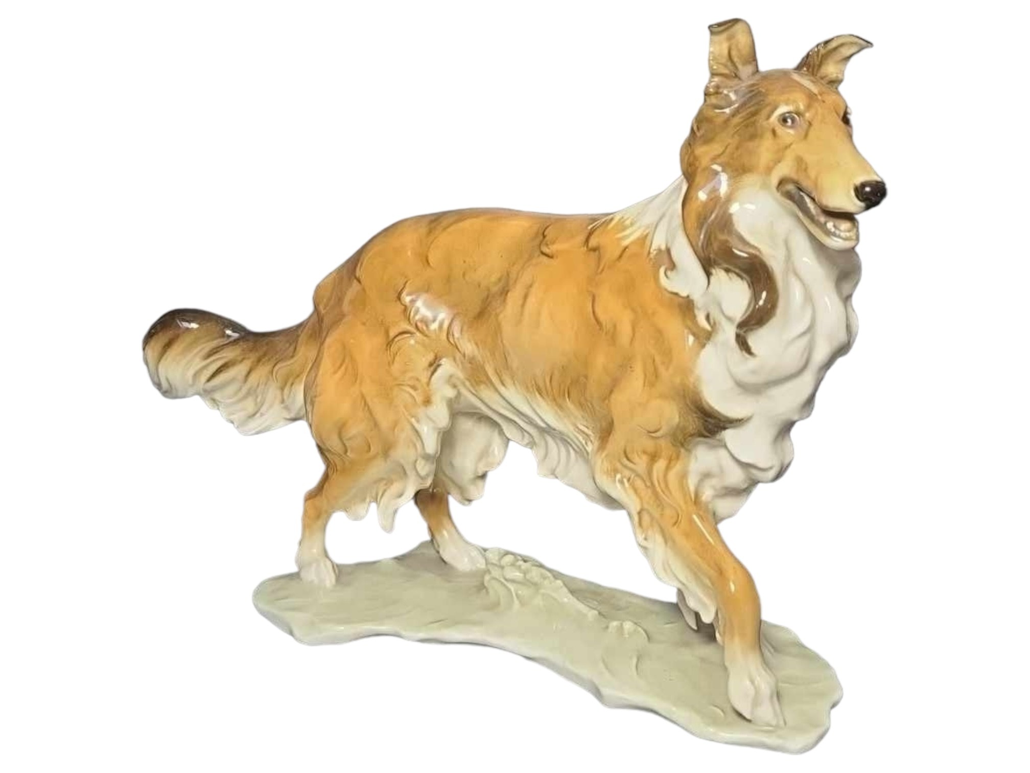 Collie dog, Hutschenreuther figurine designed by H. Achtziger