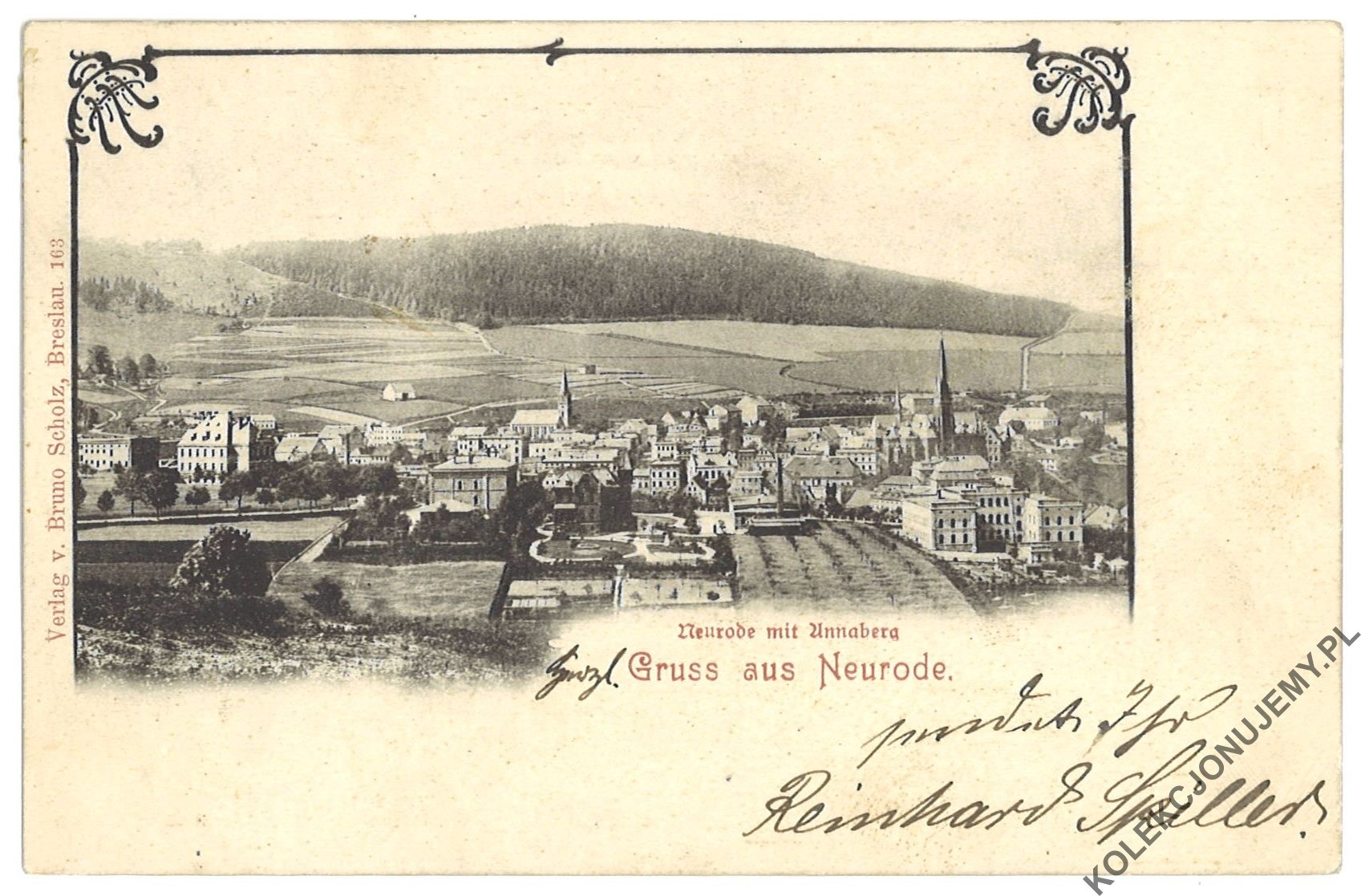 [NOWA RUDA. Góra Świętej Anny] Gruss aus Neurode. Neurode mit Annaberg ...