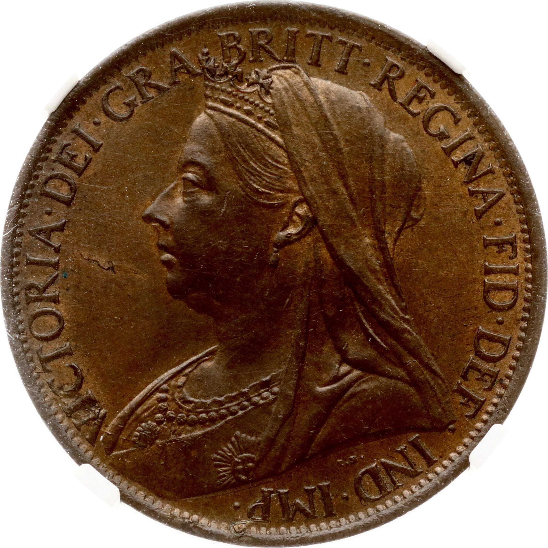 Grosz brytyjski 1901 NGC MS 64 BN - Aukcja internetowa / Licytacja