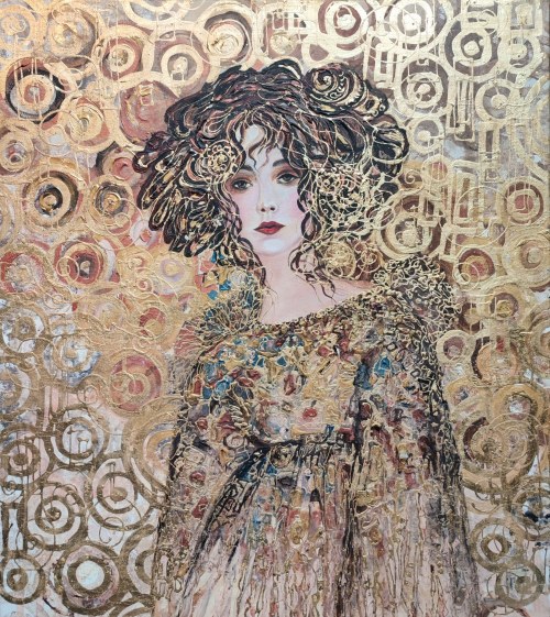 Klimtowskie echo kobiecej duszy złotem spowite, Mariola Świgulska