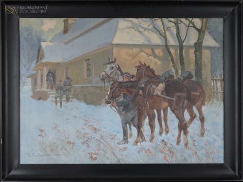 "Ułani przed dworkiem", Stanisław Studencki