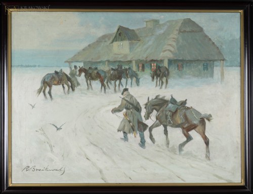 "Przed karczmą", Roman Antoni Breitenwald