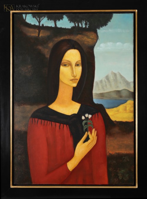 "Kobieta z kwiatem", Roman Zakrzewski